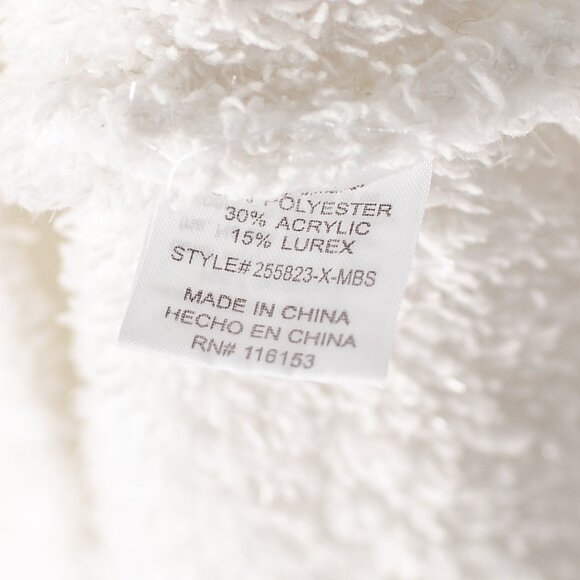 Merry Christmas By Poof Women’s 3XL‎ White Soft Knome Sequin Sweater - Picture 5 of 8